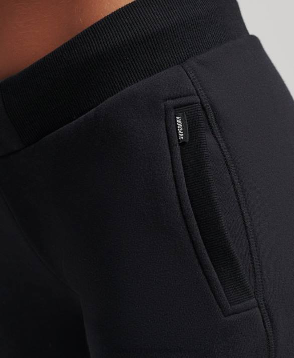 οργανικό βαμβάκι vintage λογότυπο κεντημένο joggers γυναίκες είδη ένδυσης μαύρος Superdry L02L3930