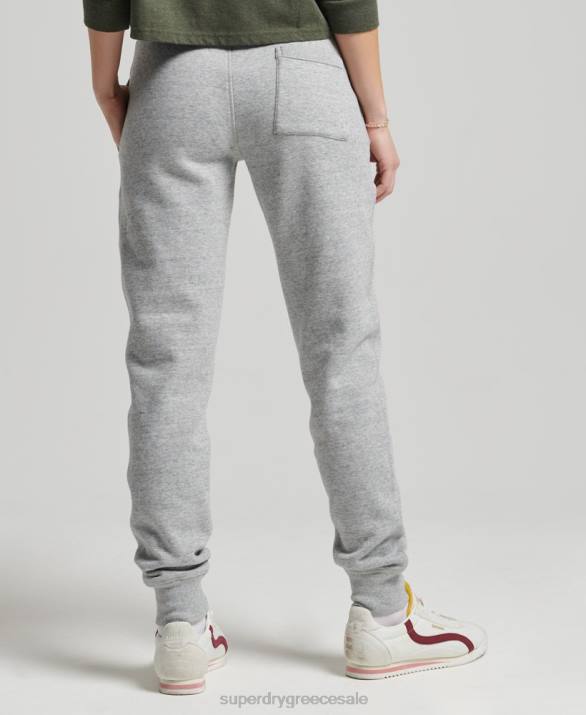 vintage στυλ σενάριο κολεγιακό joggers γυναίκες είδη ένδυσης γκρί Superdry L02L6578