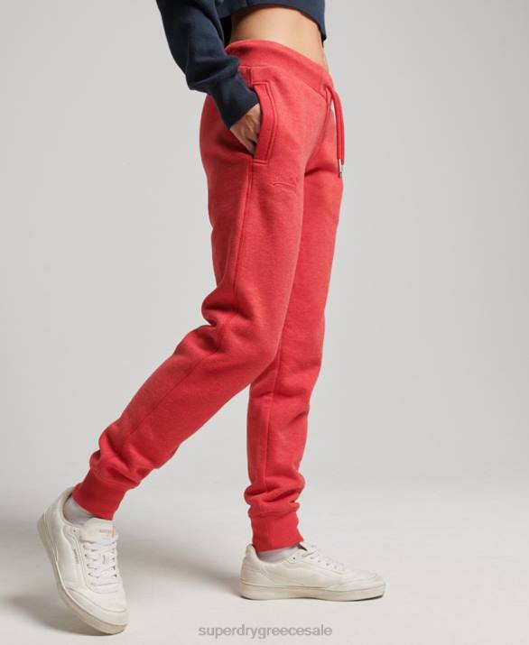 οργανικό βαμβάκι vintage λογότυπο κεντημένο joggers γυναίκες είδη ένδυσης το κόκκινο Superdry L02L6579