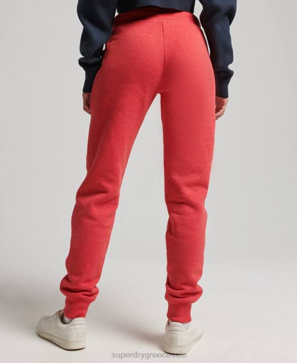 οργανικό βαμβάκι vintage λογότυπο κεντημένο joggers γυναίκες είδη ένδυσης το κόκκινο Superdry L02L6579
