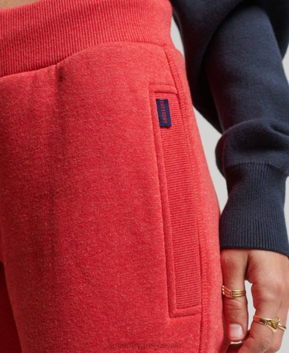 οργανικό βαμβάκι vintage λογότυπο κεντημένο joggers γυναίκες είδη ένδυσης το κόκκινο Superdry L02L6579