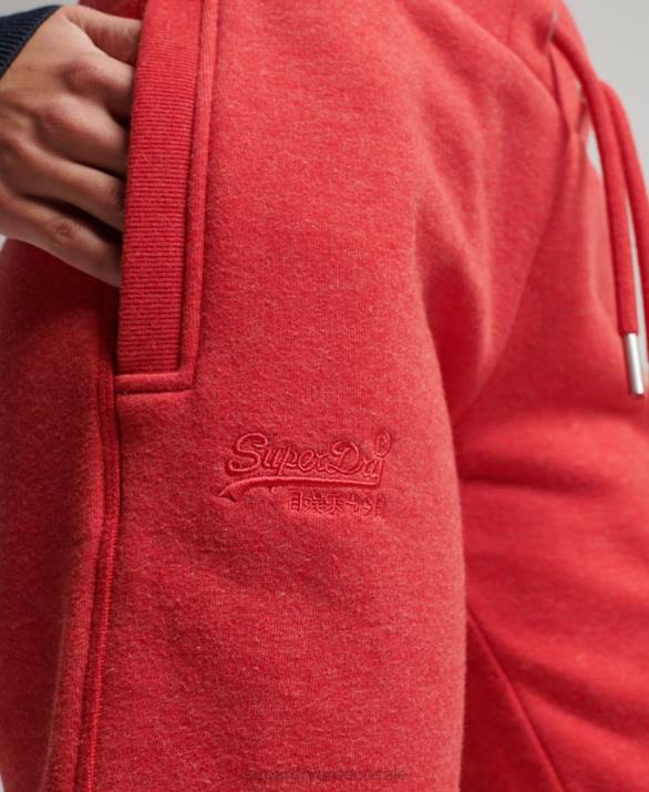 οργανικό βαμβάκι vintage λογότυπο κεντημένο joggers γυναίκες είδη ένδυσης το κόκκινο Superdry L02L6579