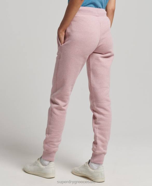 οργανικό βαμβάκι vintage λογότυπο κεντημένο joggers γυναίκες είδη ένδυσης ροζ Superdry L02L6581