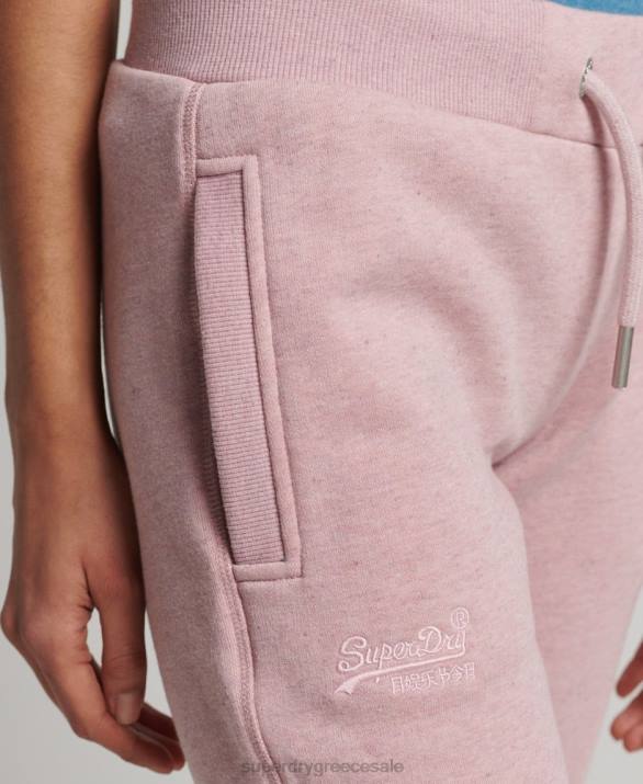 οργανικό βαμβάκι vintage λογότυπο κεντημένο joggers γυναίκες είδη ένδυσης ροζ Superdry L02L6581