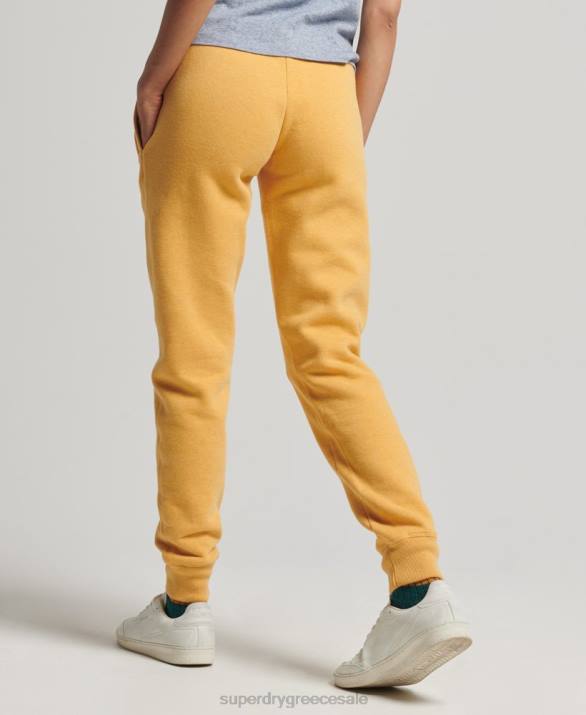 οργανικό βαμβάκι vintage λογότυπο κεντημένο joggers γυναίκες είδη ένδυσης κίτρινος Superdry L02L6582