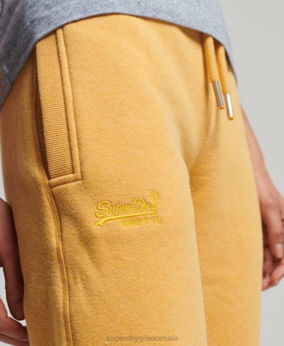 οργανικό βαμβάκι vintage λογότυπο κεντημένο joggers γυναίκες είδη ένδυσης κίτρινος Superdry L02L6582