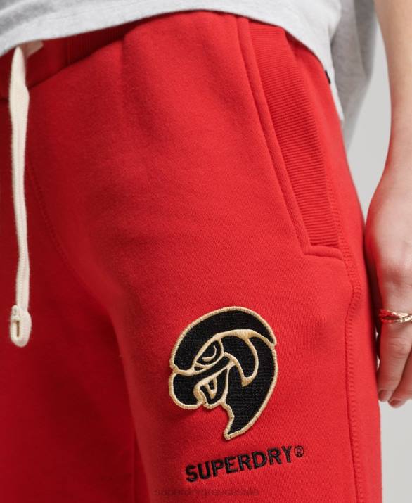 vintage κολεγιακό joggers γυναίκες είδη ένδυσης το κόκκινο Superdry L02L6587
