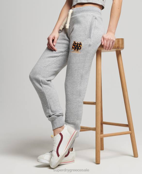 vintage κολεγιακό joggers γυναίκες είδη ένδυσης γκρί Superdry L02L6588