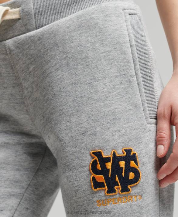 vintage κολεγιακό joggers γυναίκες είδη ένδυσης γκρί Superdry L02L6588