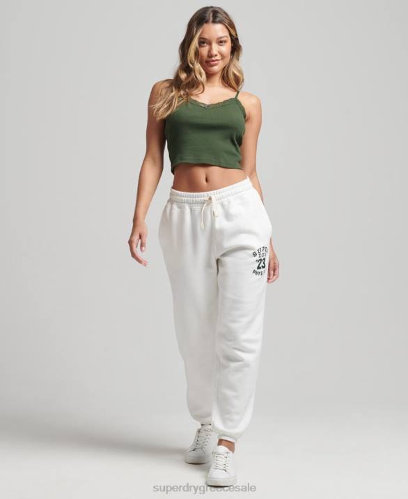 vintage κολεγιακό joggers γυναίκες είδη ένδυσης κρέμα Superdry L02L6633