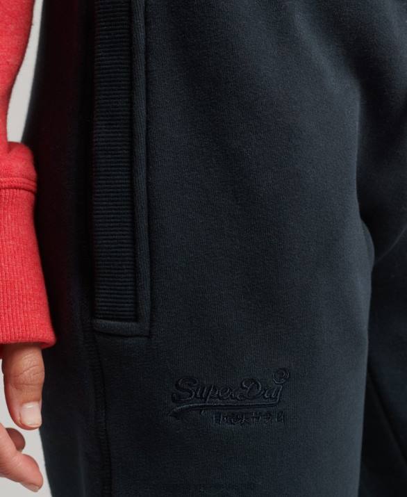οργανικό βαμβάκι vintage λογότυπο κεντημένο joggers γυναίκες είδη ένδυσης ΠΟΛΕΜΙΚΟ ΝΑΥΤΙΚΟ Superdry L02L6640
