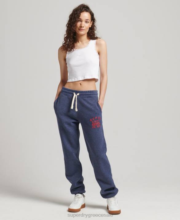 vintage κολεγιακό joggers γυναίκες είδη ένδυσης ΠΟΛΕΜΙΚΟ ΝΑΥΤΙΚΟ Superdry L02L6754
