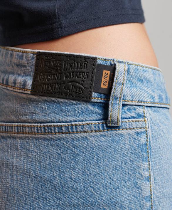 vintage slim flare τζιν από οργανικό βαμβάκι γυναίκες είδη ένδυσης μπλε Superdry L02L3863