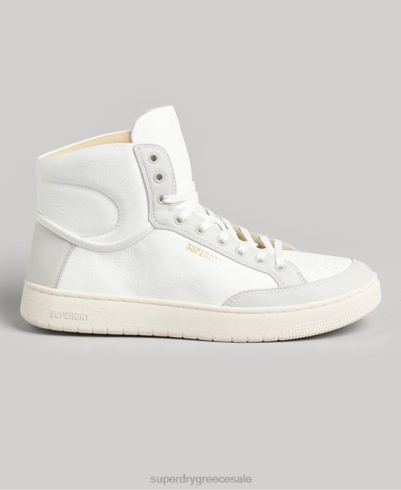 vintage premium vegan basket high trainers γυναίκες παπούτσια άσπρο Superdry L02L4355