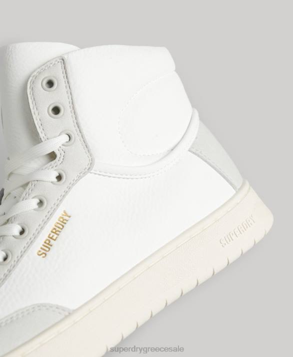 vintage premium vegan basket high trainers γυναίκες παπούτσια άσπρο Superdry L02L4355