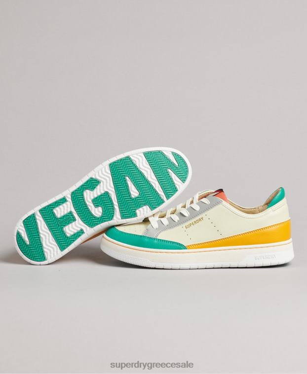 vintage vegan basket low top trainers γυναίκες Superdry παπούτσια 00T2R4356 κίτρινος