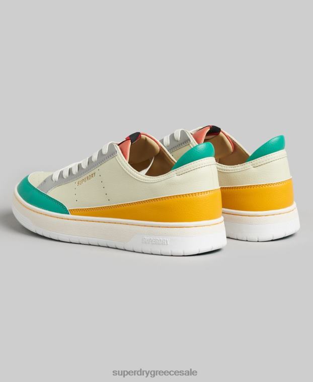 vintage vegan basket low top trainers γυναίκες Superdry παπούτσια 00T2R4356 κίτρινος