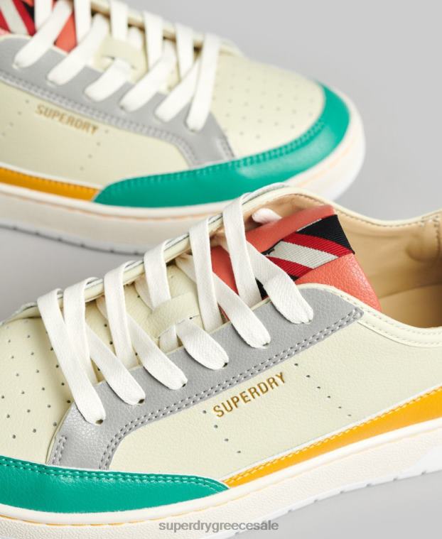 vintage vegan basket low top trainers γυναίκες Superdry παπούτσια 00T2R4356 κίτρινος