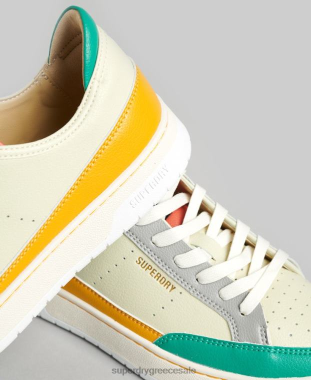 vintage vegan basket low top trainers γυναίκες Superdry παπούτσια 00T2R4356 κίτρινος