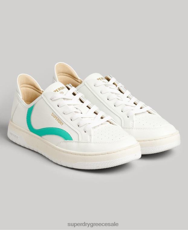 vintage vegan basket low top trainers γυναίκες Superdry παπούτσια 00T2R4363 άσπρο