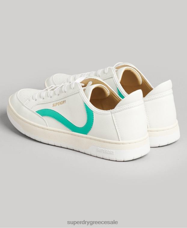 vintage vegan basket low top trainers γυναίκες Superdry παπούτσια 00T2R4363 άσπρο