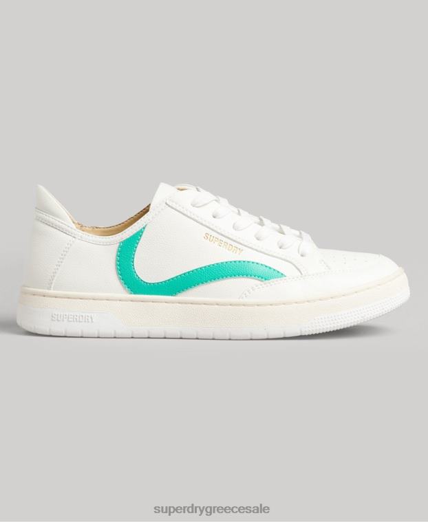 vintage vegan basket low top trainers γυναίκες Superdry παπούτσια 00T2R4363 άσπρο