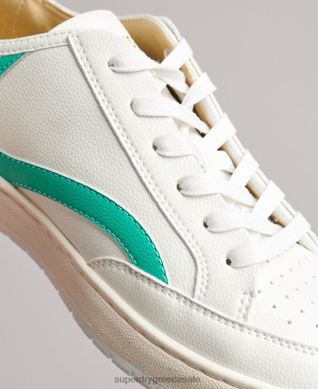 vintage vegan basket low top trainers γυναίκες Superdry παπούτσια 00T2R4363 άσπρο