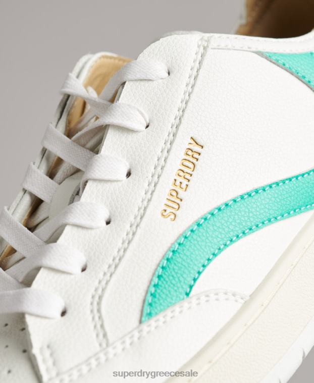 vintage vegan basket low top trainers γυναίκες Superdry παπούτσια 00T2R4363 άσπρο
