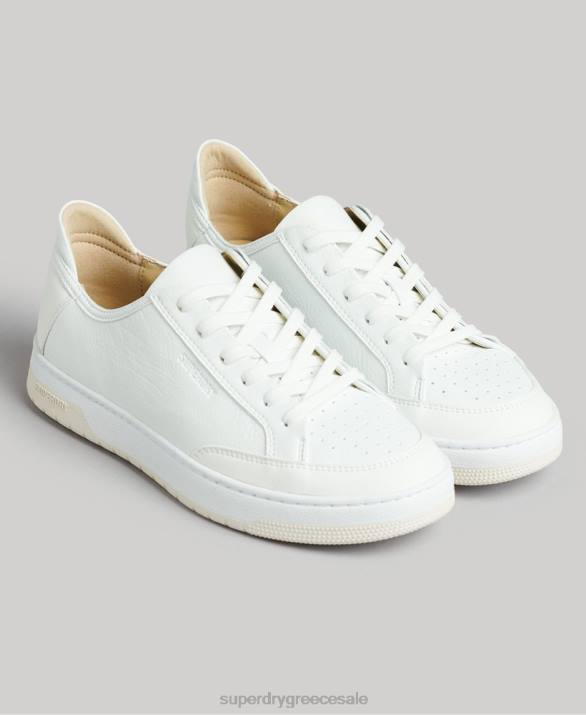 vintage vegan basket low top trainers γυναίκες παπούτσια άσπρο Superdry L02L4365