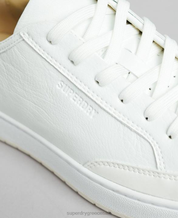 vintage vegan basket low top trainers γυναίκες παπούτσια άσπρο Superdry L02L4365