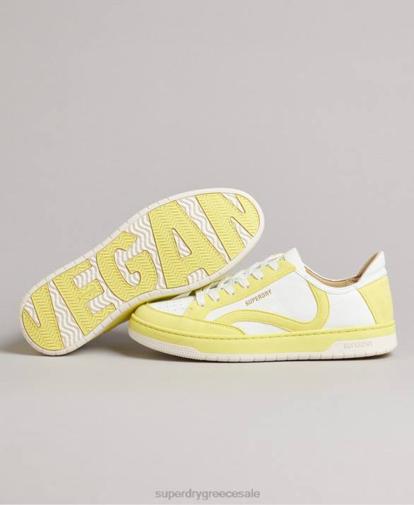 vintage vegan basket low top trainers γυναίκες παπούτσια κίτρινος Superdry L02L4421