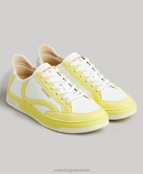 vintage vegan basket low top trainers γυναίκες παπούτσια κίτρινος Superdry L02L4421