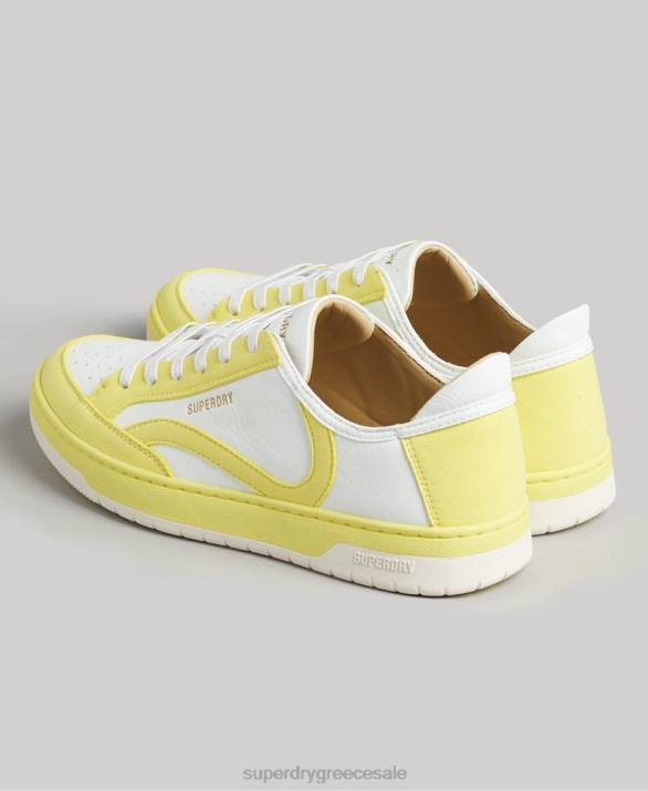 vintage vegan basket low top trainers γυναίκες παπούτσια κίτρινος Superdry L02L4421