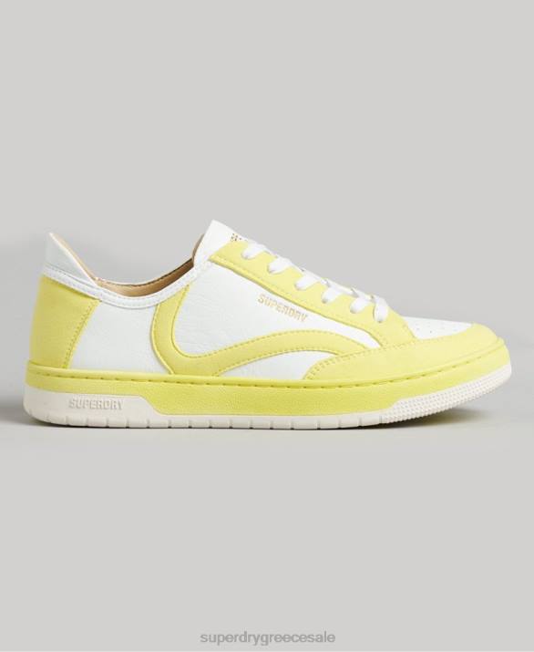 vintage vegan basket low top trainers γυναίκες παπούτσια κίτρινος Superdry L02L4421