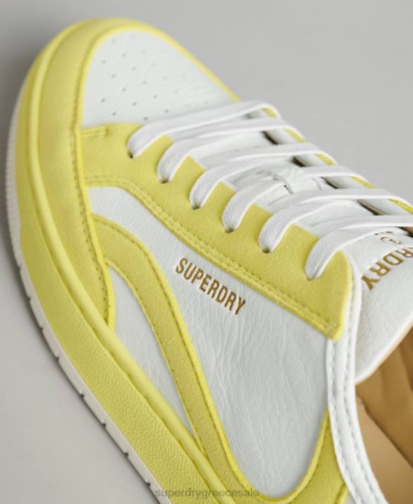 vintage vegan basket low top trainers γυναίκες παπούτσια κίτρινος Superdry L02L4421