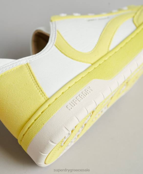 vintage vegan basket low top trainers γυναίκες παπούτσια κίτρινος Superdry L02L4421