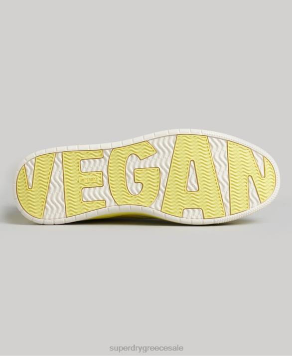 vintage vegan basket low top trainers γυναίκες παπούτσια κίτρινος Superdry L02L4421
