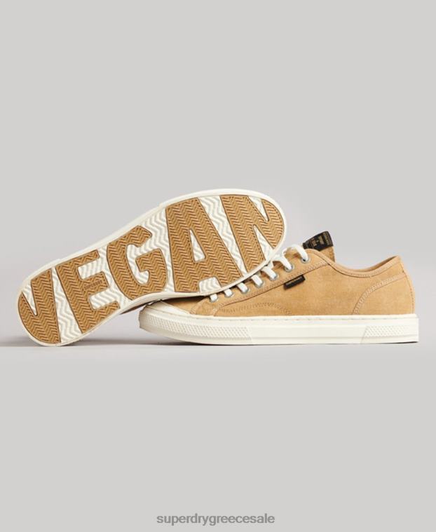 vintage vegan faux vulc low top trainers γυναίκες Superdry παπούτσια 00T2R4347 μπεζ