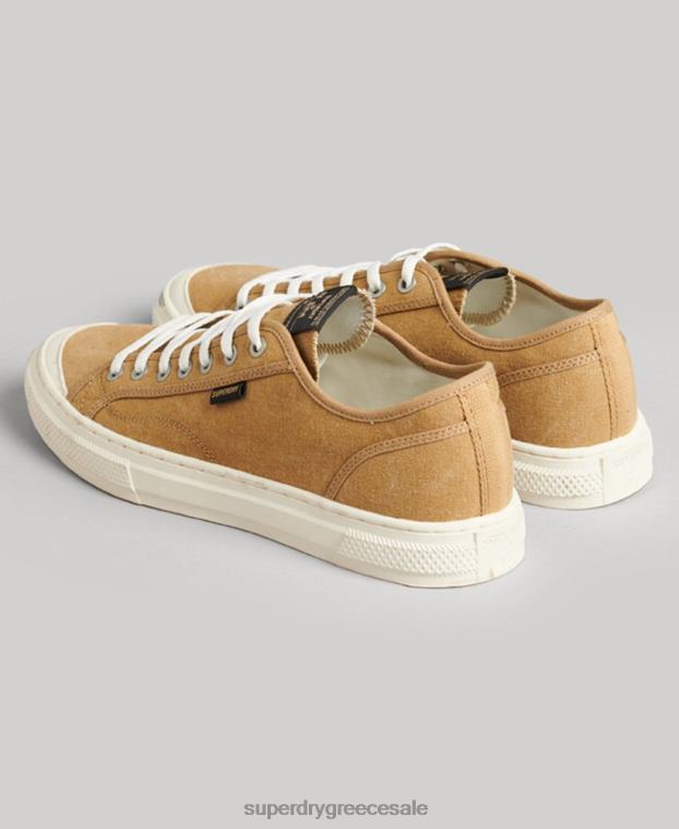 vintage vegan faux vulc low top trainers γυναίκες Superdry παπούτσια 00T2R4347 μπεζ