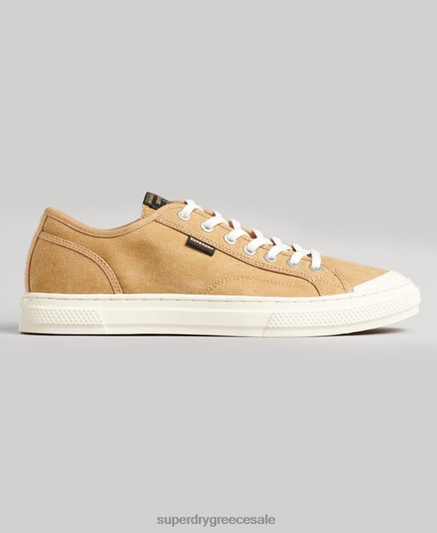 vintage vegan faux vulc low top trainers γυναίκες Superdry παπούτσια 00T2R4347 μπεζ