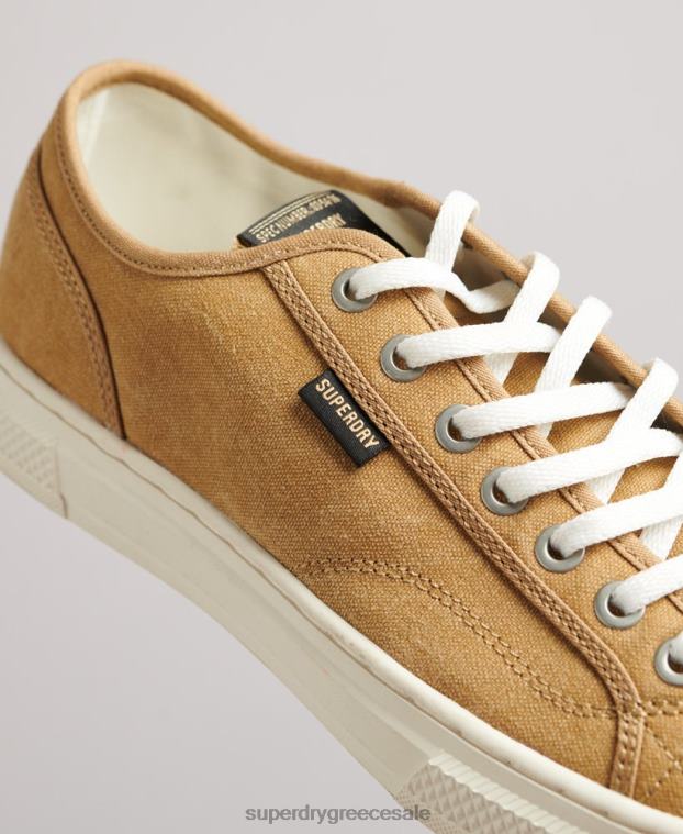 vintage vegan faux vulc low top trainers γυναίκες Superdry παπούτσια 00T2R4347 μπεζ
