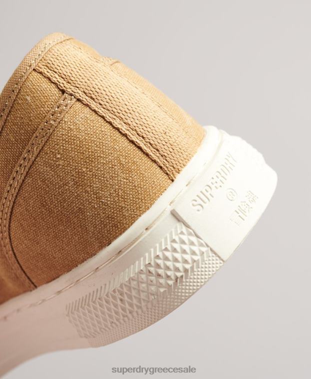 vintage vegan faux vulc low top trainers γυναίκες Superdry παπούτσια 00T2R4347 μπεζ