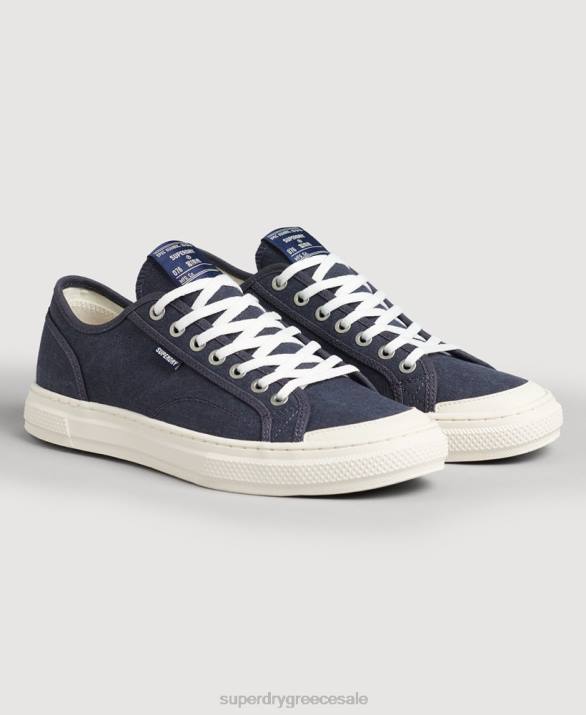 vintage vegan faux vulc low top trainers γυναίκες παπούτσια ΠΟΛΕΜΙΚΟ ΝΑΥΤΙΚΟ Superdry L02L4420