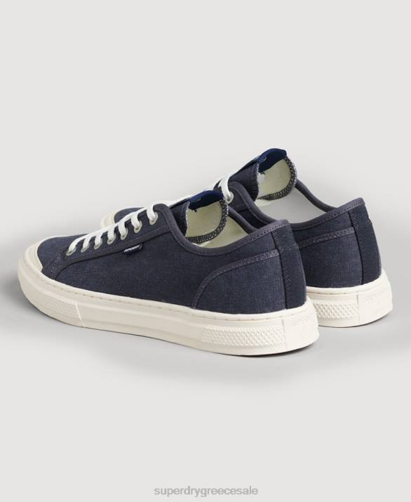 vintage vegan faux vulc low top trainers γυναίκες παπούτσια ΠΟΛΕΜΙΚΟ ΝΑΥΤΙΚΟ Superdry L02L4420