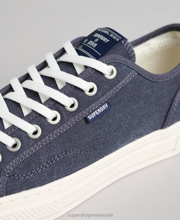 vintage vegan faux vulc low top trainers γυναίκες παπούτσια ΠΟΛΕΜΙΚΟ ΝΑΥΤΙΚΟ Superdry L02L4420