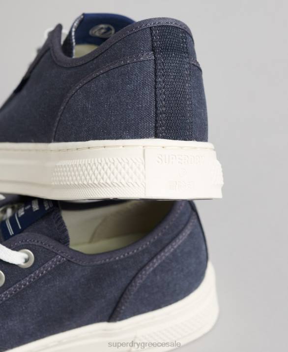 vintage vegan faux vulc low top trainers γυναίκες παπούτσια ΠΟΛΕΜΙΚΟ ΝΑΥΤΙΚΟ Superdry L02L4420