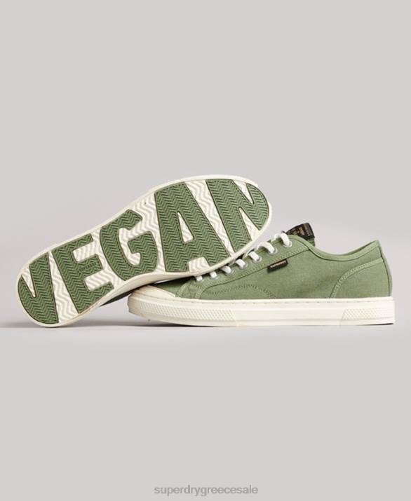 vintage vegan faux vulc low top trainers γυναίκες παπούτσια πράσινος Superdry L02L4423