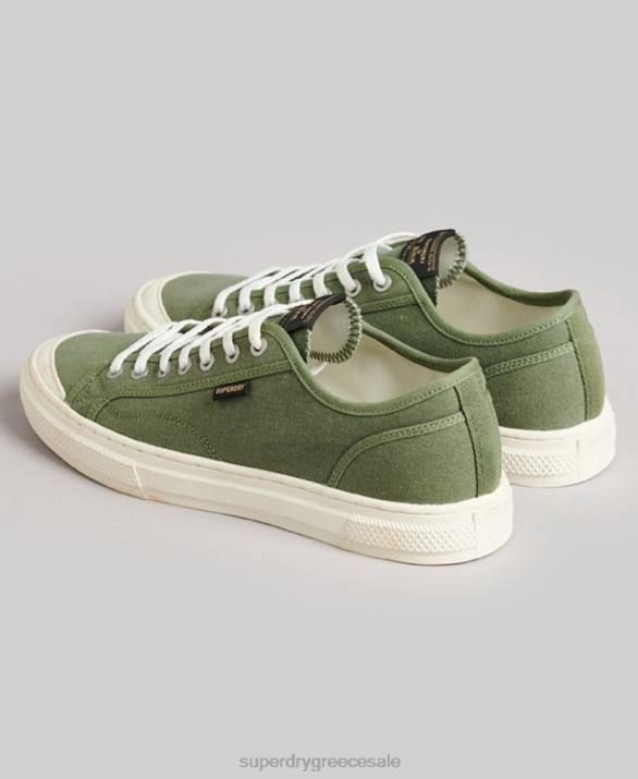 vintage vegan faux vulc low top trainers γυναίκες παπούτσια πράσινος Superdry L02L4423