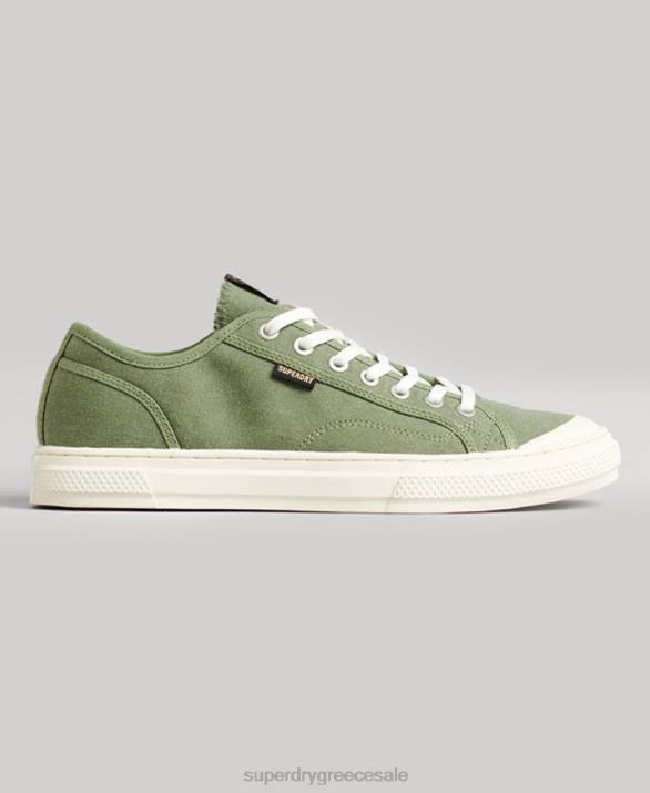 vintage vegan faux vulc low top trainers γυναίκες παπούτσια πράσινος Superdry L02L4423