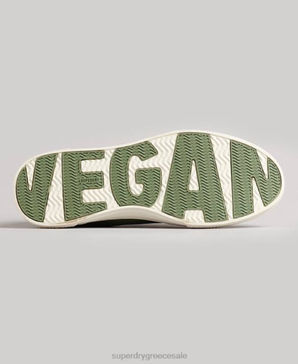 vintage vegan faux vulc low top trainers γυναίκες παπούτσια πράσινος Superdry L02L4423